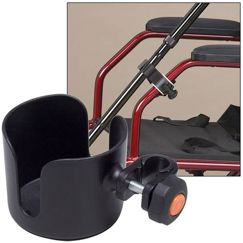 Cup Cane Holders Clip On Accessory For Wheelchair Walker Rollator No