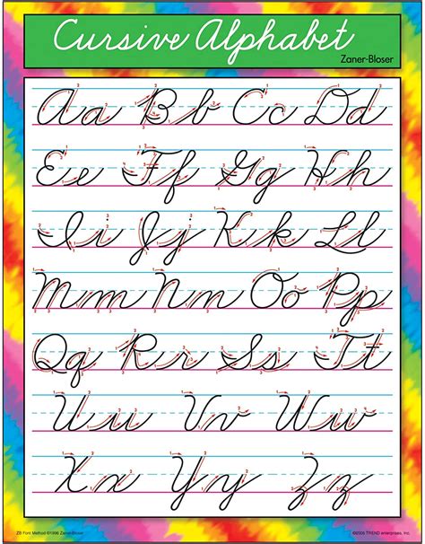 Cursive Alphabet Printable Worksheets for Kids