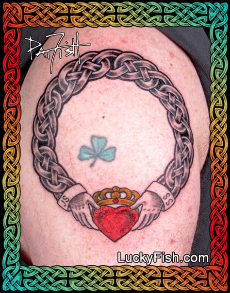 Custom Claddagh Ring Tattoo Luckyfish Inc And Tattoo Santa Barbara