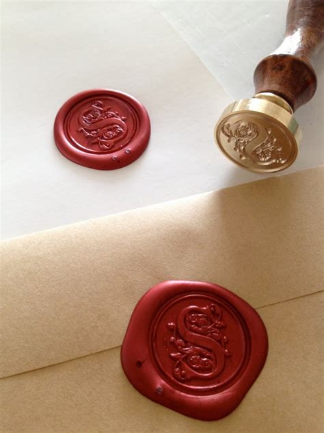 Custom Personalized Round 18Mm 30Mm Wax Seal Stamp With 3 Wax Sticks