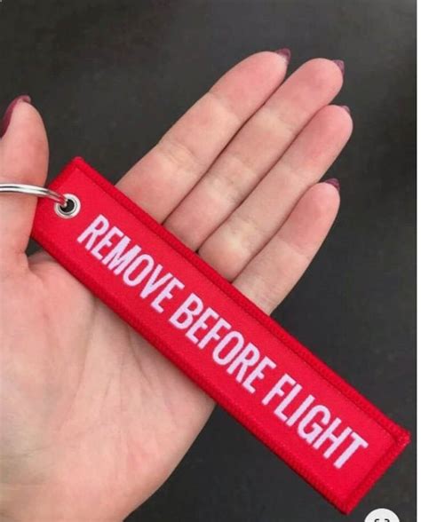 Custom Remove Before Flight Tags Red Tag Flights Custom Etsy