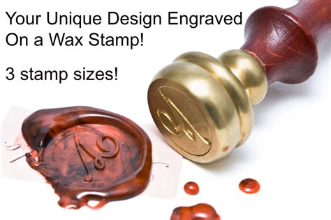 Custom Wax Seal Stamp 3 Sizes To Choose From By Premiumwaxseals