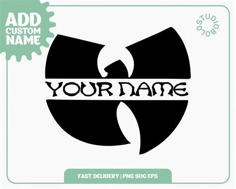 Custom Wu Tang Clan Logo With Your Name Png Digital Download Etsy