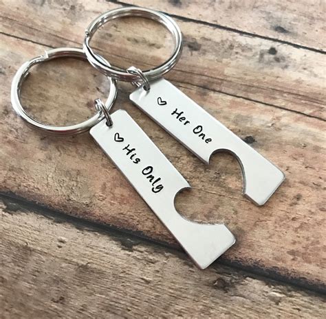 Customized Couple Keychain Matching Couple Keychain Etsy