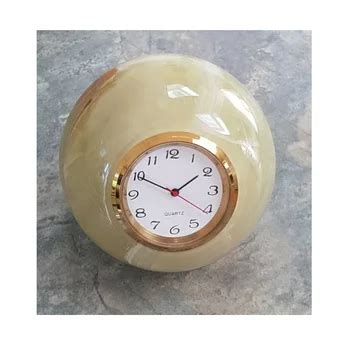 Customized Light Green Onyx Ball Clock For Home And Offices Buy Ball