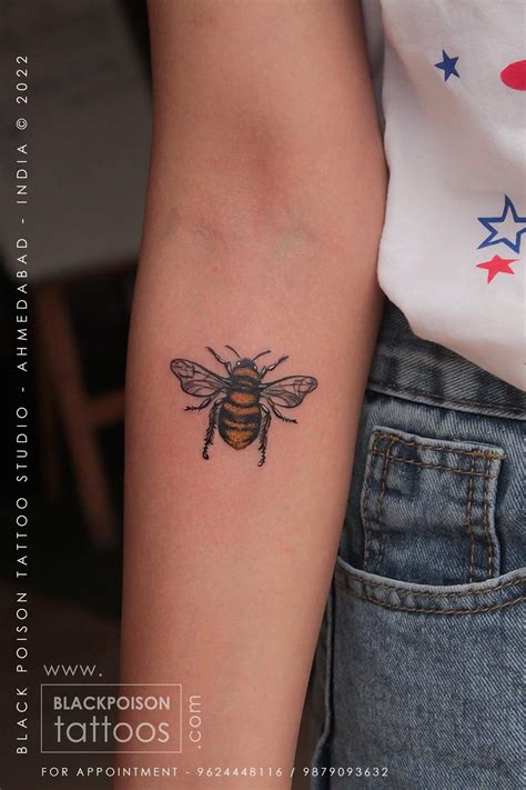 Cute Bumble Bee Tattoos