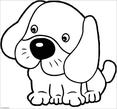 Cute Dog Coloring Pages For Kids To Download 101 Coloring