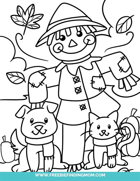 Cute Fall Coloring Pages