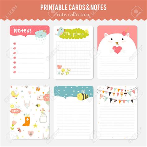 Cute Note Card Template