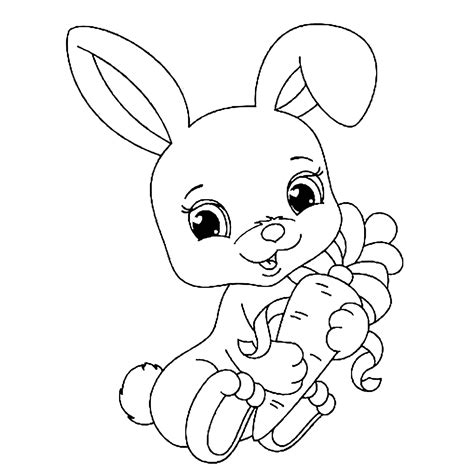 Cute Rabbit Coloring Page Disney Coloring Pages Coloring Pages