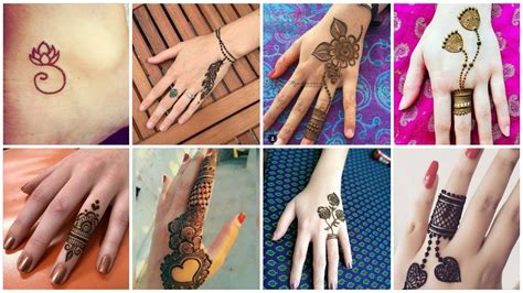 Cute Simple Fingers Mehndi Design Tattoo Style Mehndi Design Ideas For