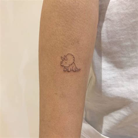 Cute Triceratops Tattoo Ideas to Die For