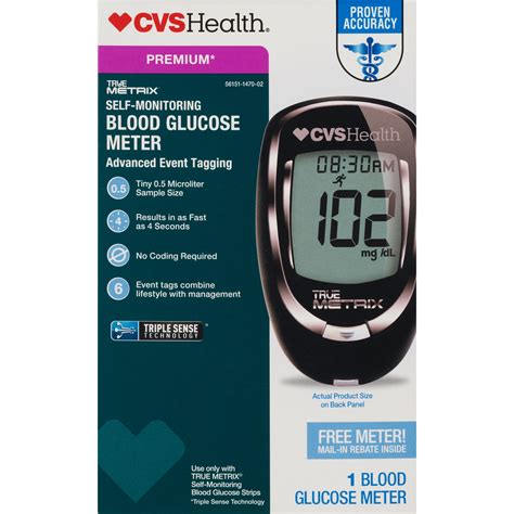 Cvs Health True Metrix Blood Self Monitoring Glucose Meter Pick Up In