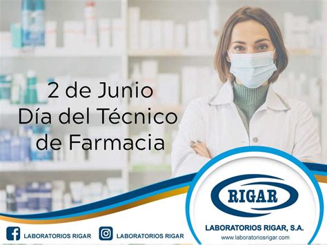 D A Del T Cnico De Farmacia Laboratorios Rigar