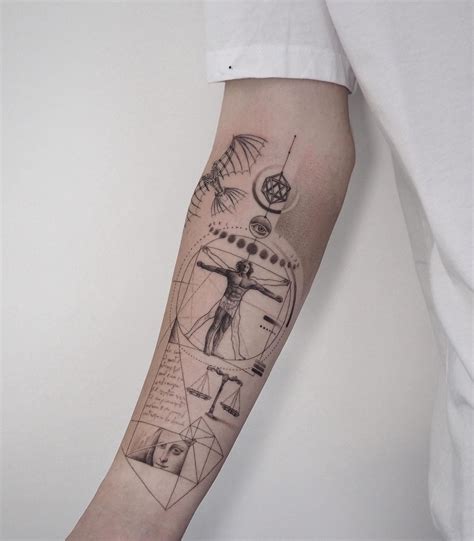 Da Vinci Inspired Tattoo Designs