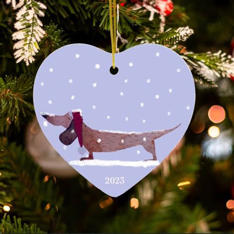 Dachshund Christmas Ornament Dachshunds Doxie Patriotic Holidays