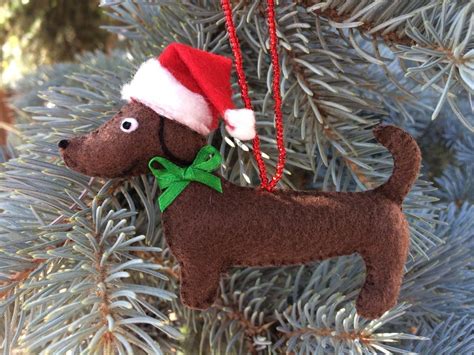 Dachshund Christmas Tree Ornament Etsy