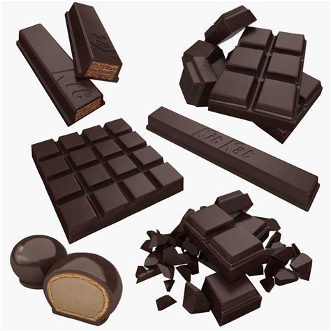 Dark Chocolate 3D Model Free Download