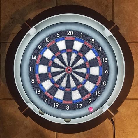 Illuminated Dart Board for Enhanced Playing Experience