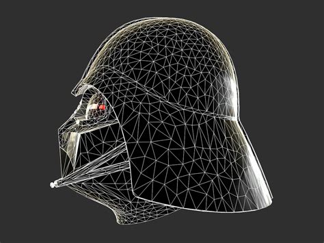 Darth Vader Helmet 3D Model 79 Unknown 3Ds Max C4d Dxf Dae