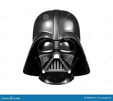 Darth Vader Helmet Vector Illustration Design Editorial Stock Photo