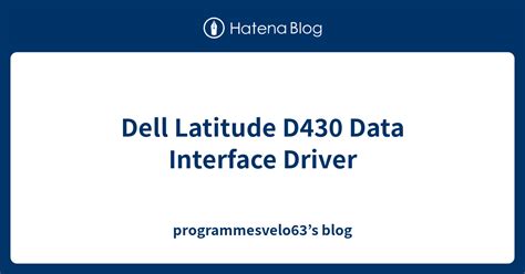 Data Interface Driver For Windows 7