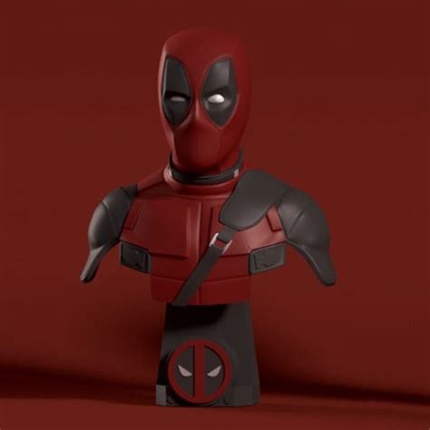 Deadpool Bust 3D Model Ready To Print Stl Format