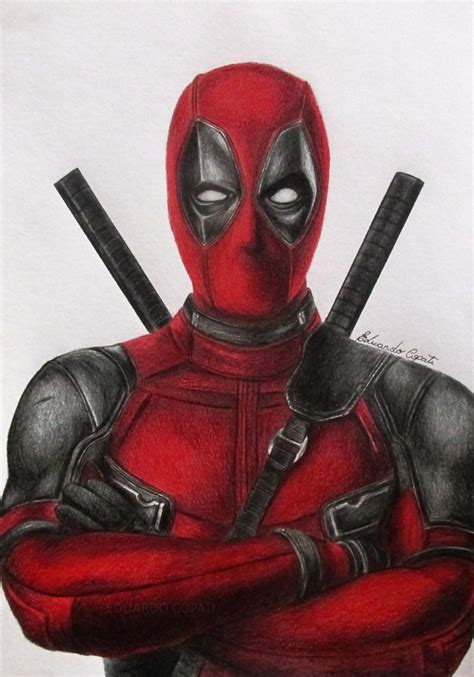 Deadpool Drawing By Eduardocopati On Deviantart