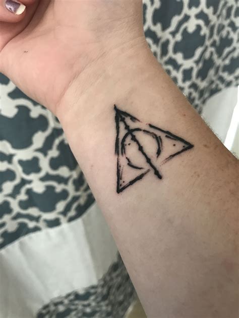 Deathly Hallows Tattoo Stencil