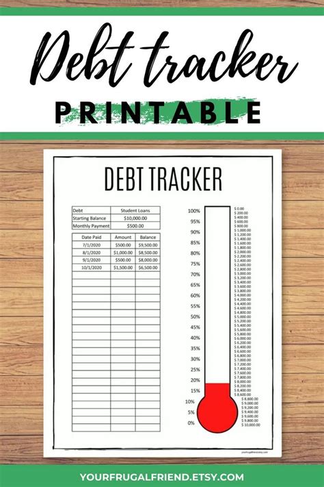 Debt Tracker Template Printable In Pdf Word In 2022 Debt Tracker