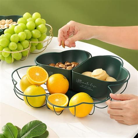 Decorative Fruit Bowl Modern Table Centerpiece For Countertop Snacks