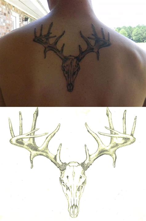 Deer Head Tattoo Deer Skull Tattoos Hunting Tattoos Bow Tattoo Skull Tattoo Design Tattoo