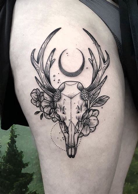 Deer Skull Tattoos Designs Ideas And Meaning Tattoos For You