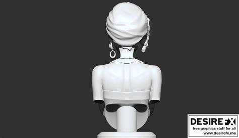 Desire Fx 3D Models Stylized Female Bust 3D Print Model