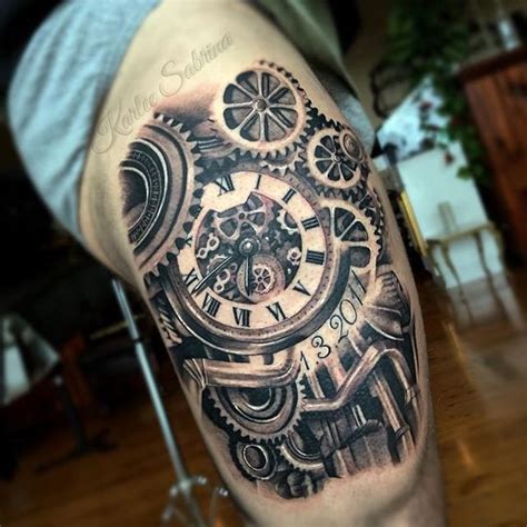 Details 75 Clock Gears Tattoo Best In Coedo Com Vn