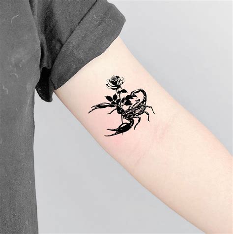 Details 77 Feminine Scorpion Rose Tattoo In Cdgdbentre