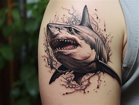 Details 78 Great White Shark Tattoo Super Hot In Coedo Com Vn