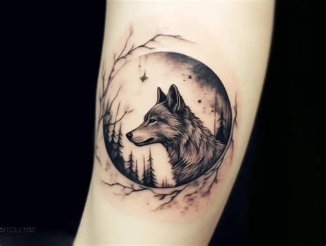 Details 84 Wolf And Moon Tattoo Best In Coedo Com Vn