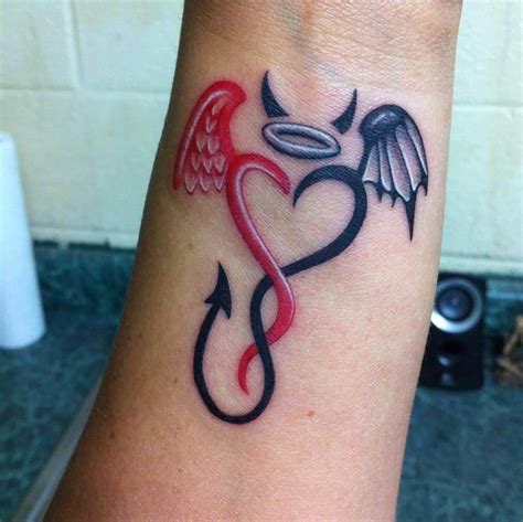 Devil Angel Tattoo On Wrist Tattoobite Com