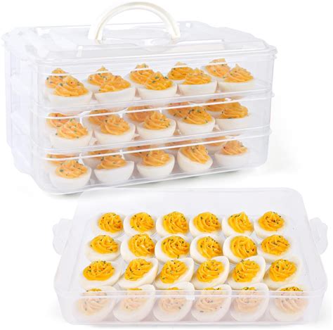 Deviled Eggs Carrier So Getting These Deviled Eggs Tray Lidded