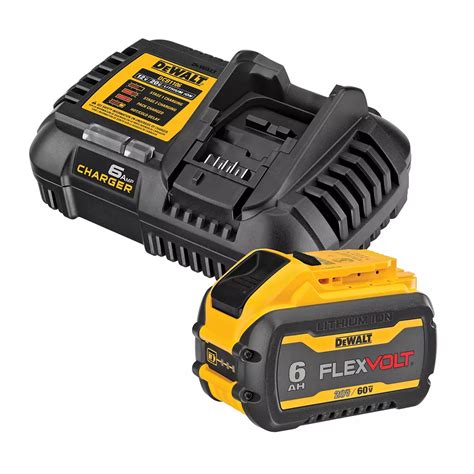 Dewalt 20V 60V Max Flexvolt Lithium Ion Premium 6Ah Battery Pack Amp Charger The Home Depot Canada