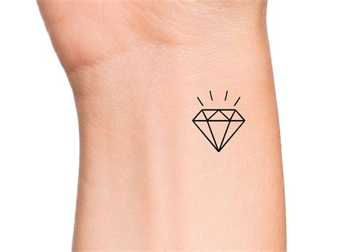 Diamond Tattoo Etsy