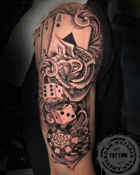 Dice Tattoo Design For Gamblers