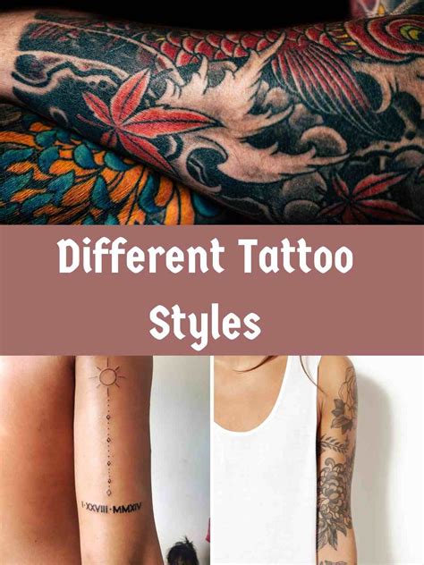 Different Tattoo Styles Directions And Types In Tattooing