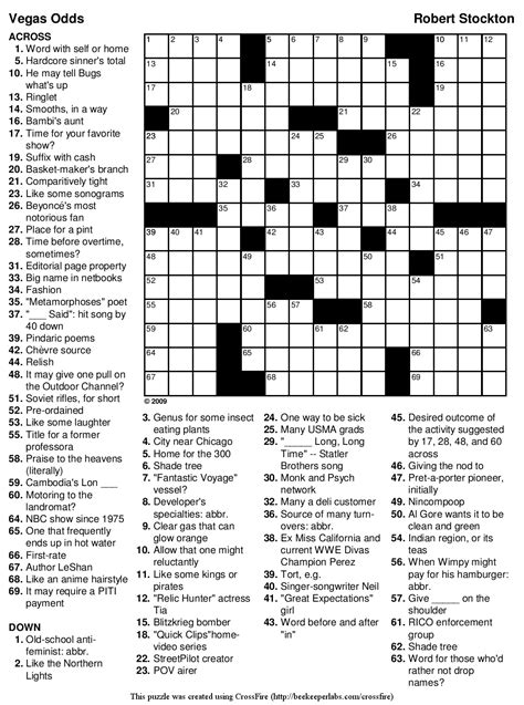 10 Challenging Crossword Puzzles to Print