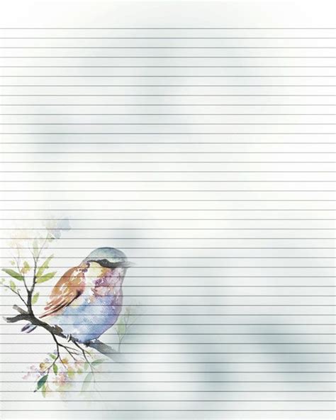 Digital Printable Paper Instant Download Scrap Journaling Kit Birds