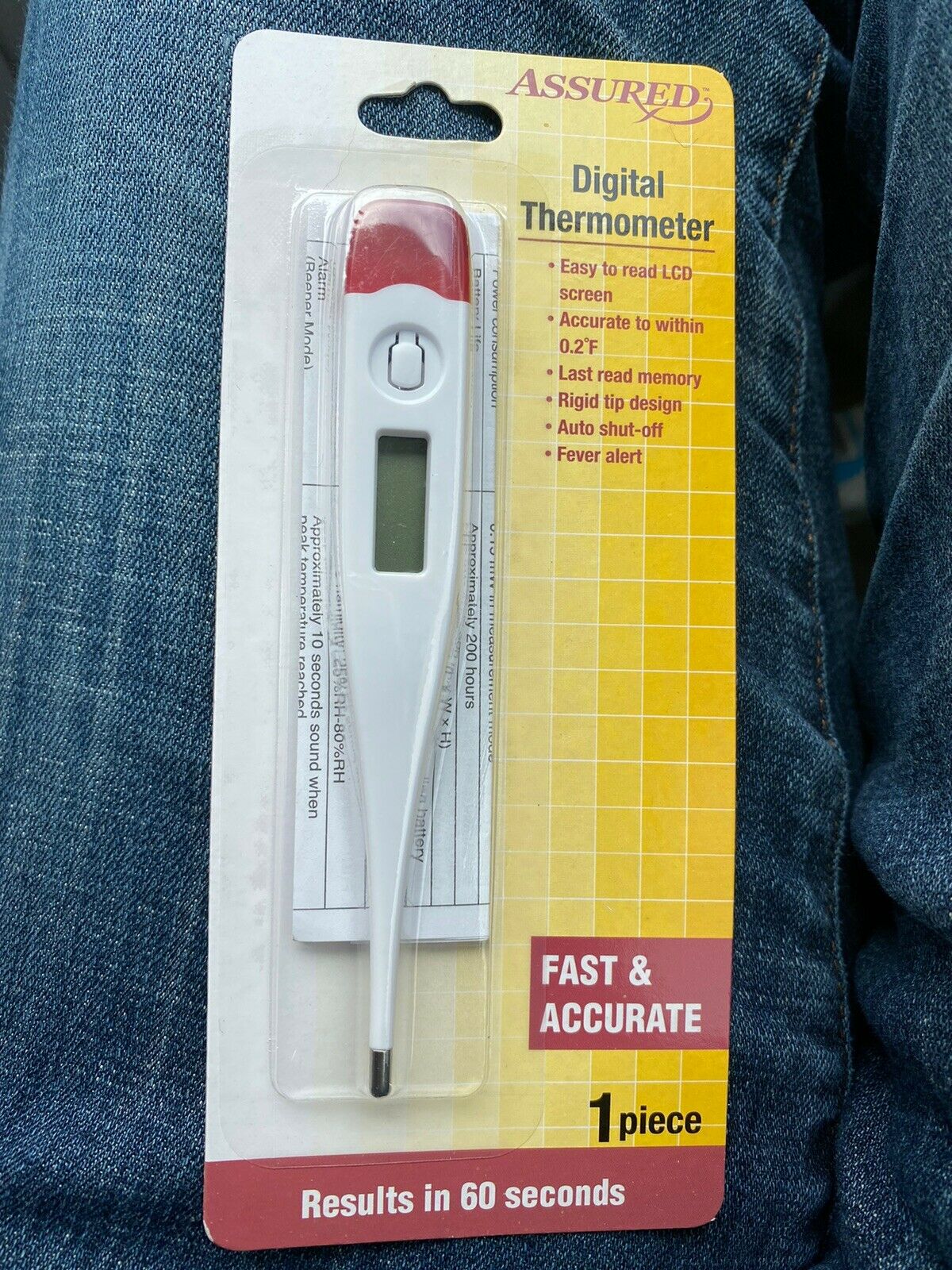 Digital Thermometer Fever Alert Lcd Temperature Factual Oral Armpit