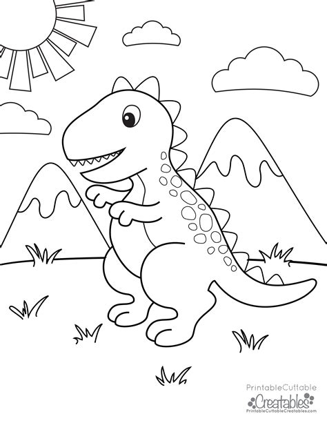 Dinosaur Coloring Pages For Kindergarten At Getdrawings Free Download