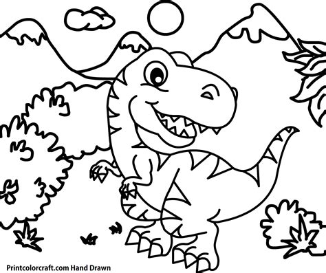 Dinosaur Coloring Pages Updated Printable Pdf Print Color Craft