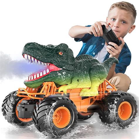 Dinosaur Remote Control Car With Simulated Sound Spray Light 2 4Ghz Rc